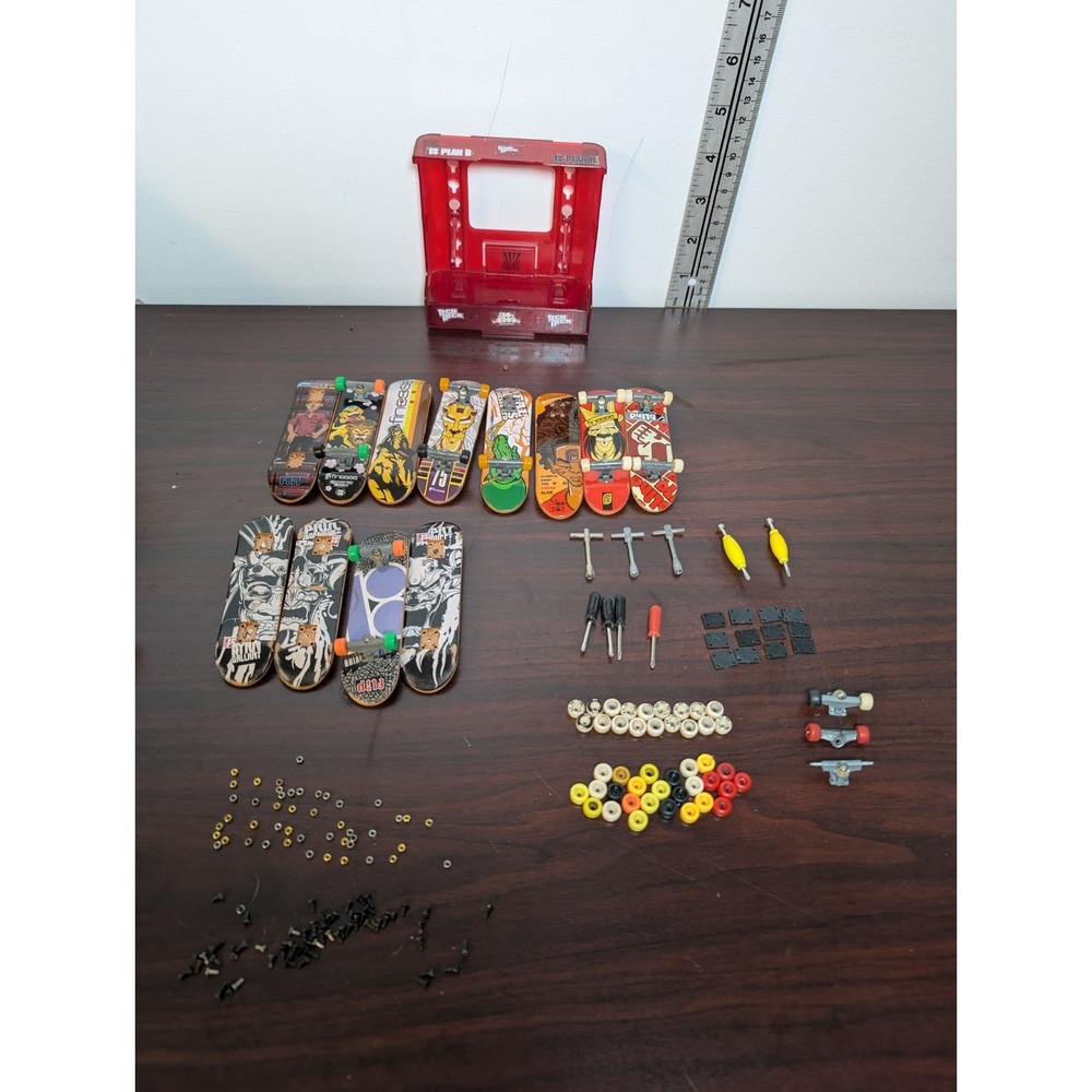 Tech Deck Fingerboard Lot Board Stand Flip Finesse Decks Tools Hardware Parts